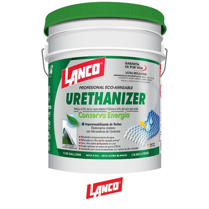 PINTURA IMPERMEABILIZANTE PARA TECHO URETHANIZER 5 GALONES RC994-2 LANCO
