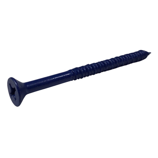 TORNILLO AZUL 1/4 PULGADAS X 3-1/4 PULGADAS-RUSPERT PARA CONCRETO CABEZA PLANA PHILLIPS