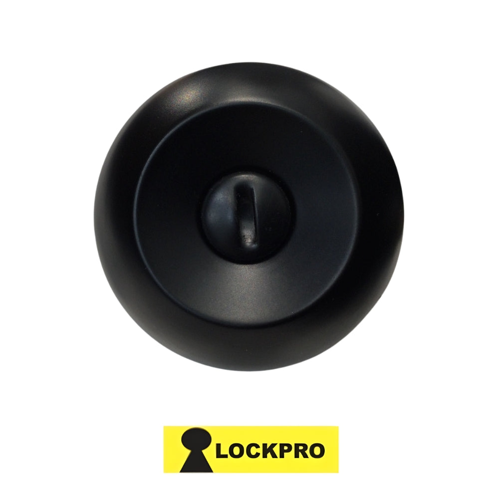 CERRADURA DE POMO DE BAÑO ACABADO NEGRO MATE 587 LOCKPRO
