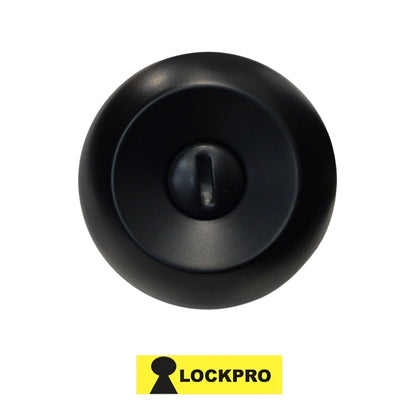 CERRADURA DE POMO DE BAÑO ACABADO NEGRO MATE 587 LOCKPRO