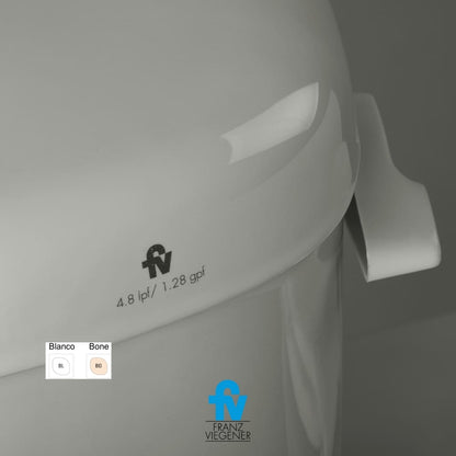 INODORO FV DOS PIEZAS MILÁN HET PALANCA COLOR BLANCO E115-E-BL