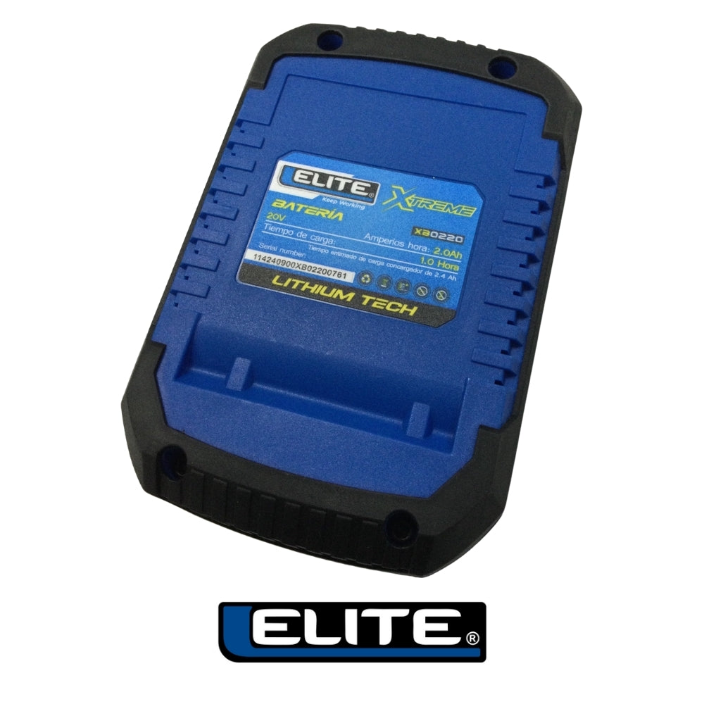 TALADRO PERCUTOR INALAMBRICO SIN ESCOBILLAS 1/2 IN 20V 55NM  2 BATERIAS 2AH 20V ELITE