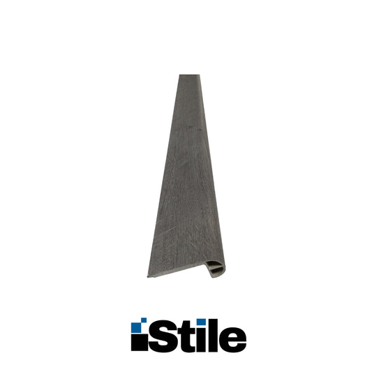 MOLDURA ESCALON PARA PISO LAMINADO PVC-SPC3001 ROBLE GRIS 2400X72X25MM