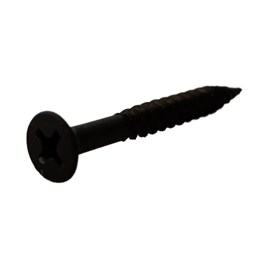TORNILLO PARA MADERA DOBLE ROSCA CAB PLANA PHILLIPS NEGRO #8 x 1-1/2 PULGADAS