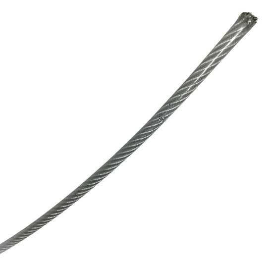 CABLE DE ACERO GALVANIZADO 7X19 DE 3/16 PULGADAS RECUBIERTO DE VINILO - METRO