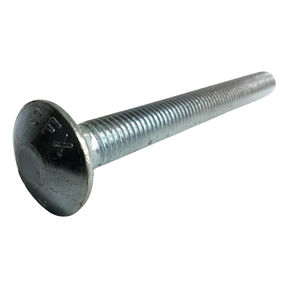 PERNO DE CARRUAJE ZINCADO ACERO GRADO 2 1/2 PULGADAS-13 x 5 PULGADAS ROSCA ESTANDAR