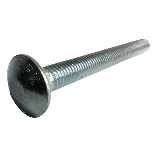 PERNO DE CARRUAJE ZINCADO ACERO GRADO 2 1/2 PULGADAS-13 x 5 PULGADAS ROSCA ESTANDAR