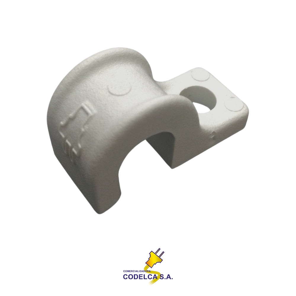GRAPA DE PVC PARA TUBERIA 3/8 IN PAQUETE 10 UND
