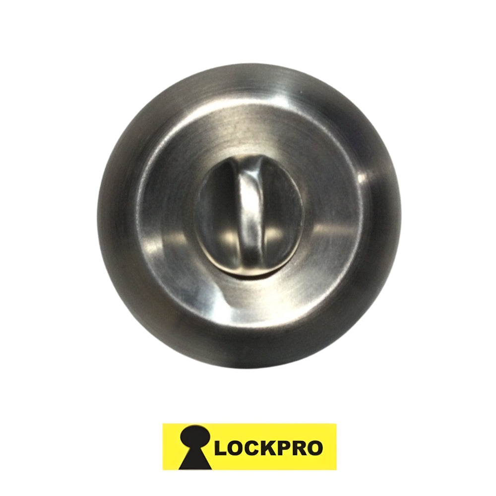 CERRADURA DE POMO DE BAÑO ACABADO ACERO INOXIDABLE 607 LOCKPRO