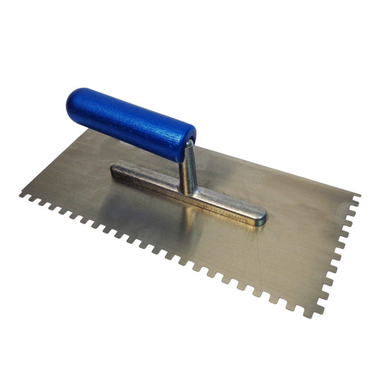 LLANA DENTADA PARA  ALBAÑIL 11 X 5 IN ALEMANA MANGO AZUL