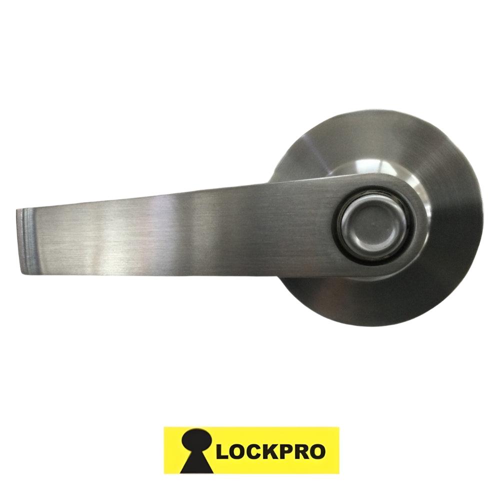 CERRADURA BAÑO CON MANIJA GRADO 2 SATIN NIQUEL SIN LLAVE/BOTON 9802 LOCKPRO