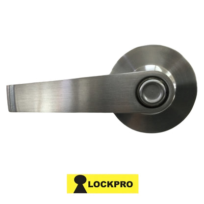 CERRADURA BAÑO CON MANIJA GRADO 2 SATIN NIQUEL SIN LLAVE/BOTON 9802 LOCKPRO