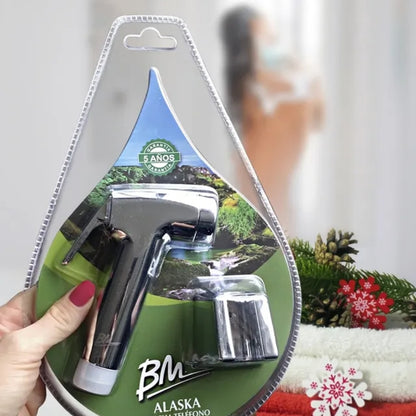 DUCHA TELEFONO CROMADA CON BASE ALASKA BM-61025