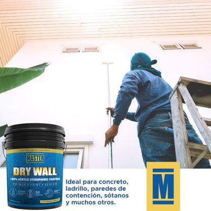 IMPERMEABILIZANTE DE PARED BASE DRY WALL PTB 5 GALONES VV0451P MASTER