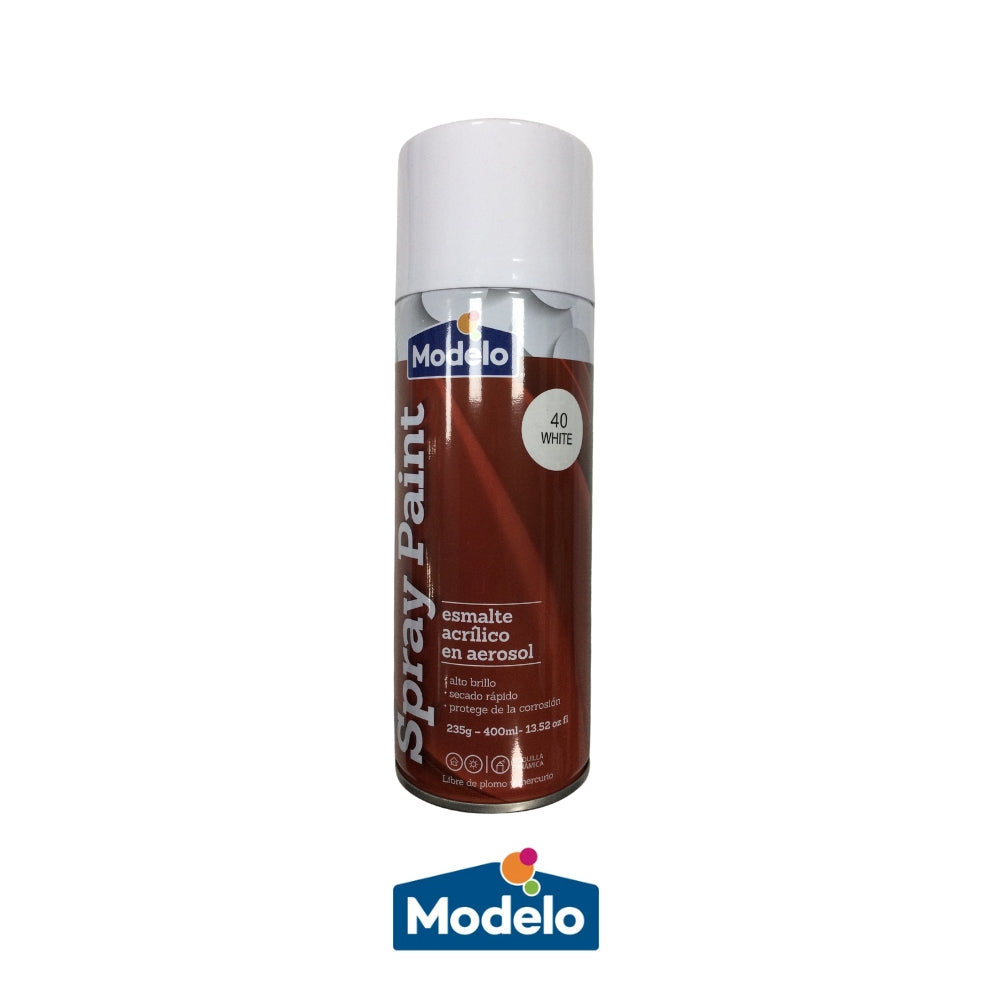 PINTURA SPRAY MODELO COLOR  WHITE 502-8010832-40