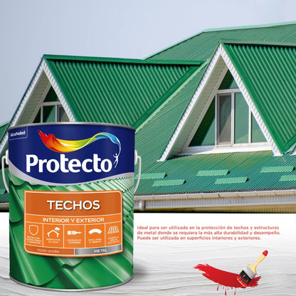 PINTURA PARA TECHO PROTECHOS VERDE 629 1 GL (3.785L)