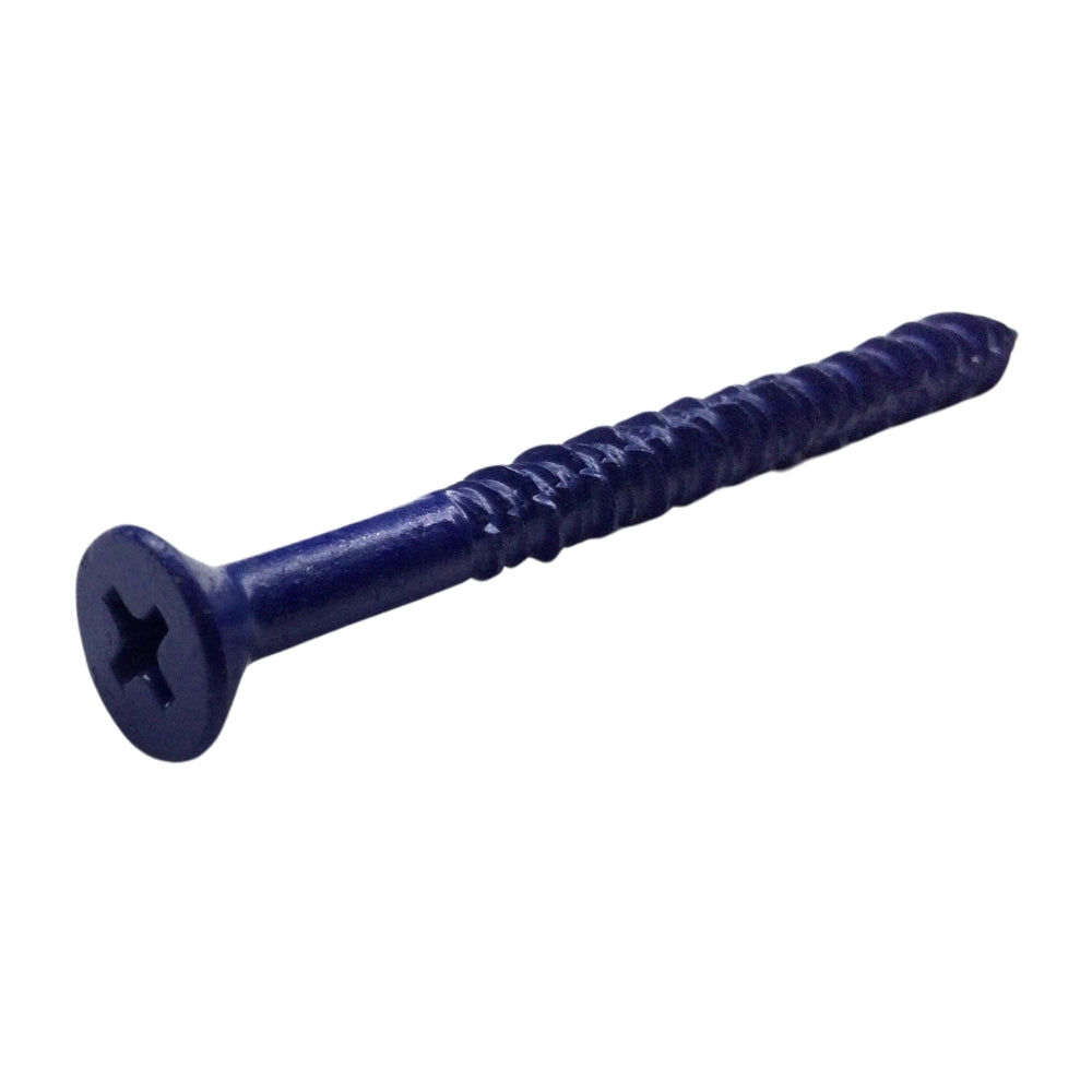 TORNILLO AZUL-RUSPERT PARA CONCRETO CAB PLANA PHILLIPS 3/16 PULGADAS x 2-1/4 PULGADAS