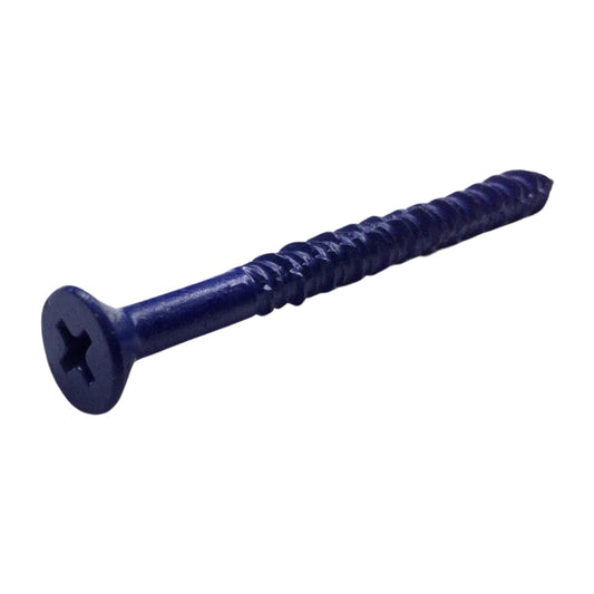 TORNILLO AZUL-RUSPERT PARA CONCRETO CAB PLANA PHILLIPS 3/16 PULGADAS x 2-1/4 PULGADAS