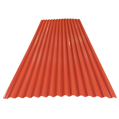 LAMINA DE ZINC CANAL CORRIENTE 42 PULGADAS X 8 PIES ROJA CALIBRE 26