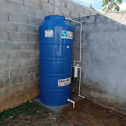 TANQUE TORRE DE RESERVA DE AGUA TRICAPA AZUL 1000 LITROS (264 GL)