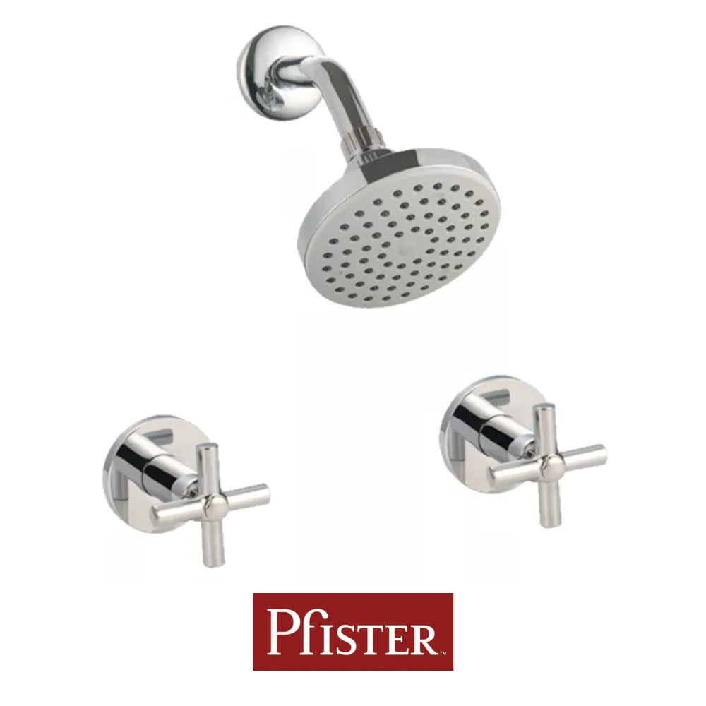 LLAVE PARA DUCHA DE 2 MANIJAS CRUZ ACABADO CROMADO 807-CSCC PRICE PFISTER