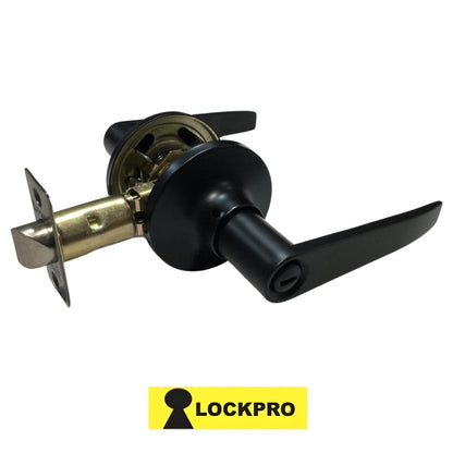 CERRADURA DE MANIJA DE BAÑO NEGRO MATE 3802 LOCKPRO