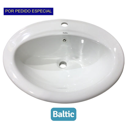 LAVAMANO DE SOBREPONER BLANCO SR1UP  BALTIC (1 HUECO)