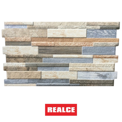 REVESTIMIENTO CERAMICO REALCE 32713 ROCK BLUE 32x55CM 1.39M2/CAJA