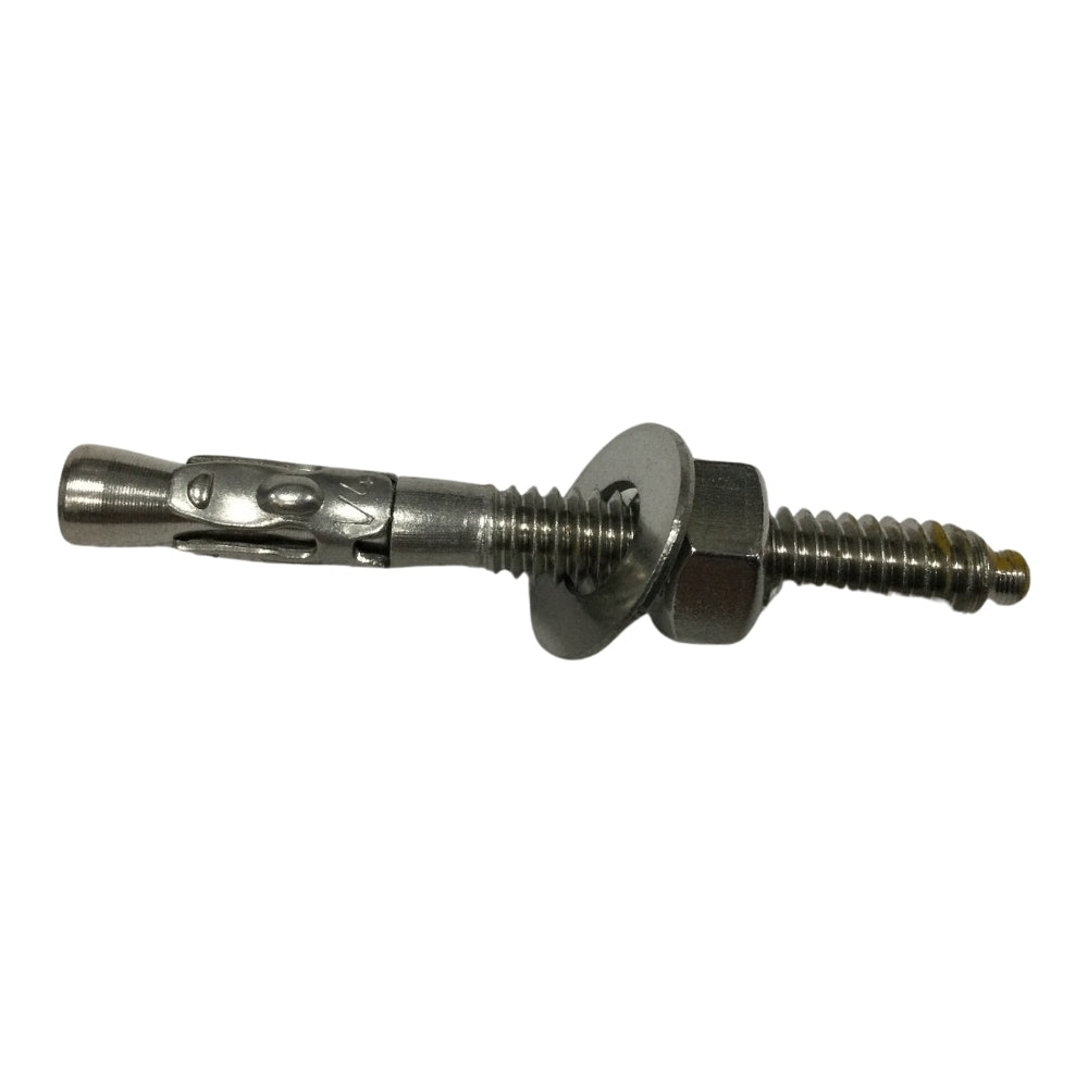 PERNO DE EXPANSION ANCLAJE DE CUÑA  ACERO INOXIDABLE 1/4 x 2-1/4