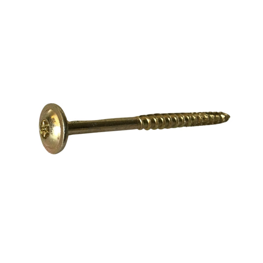TORNILLO DE GABINETE ZINC AMARILLO #9 x 1-3/4 PULGADAS 09323