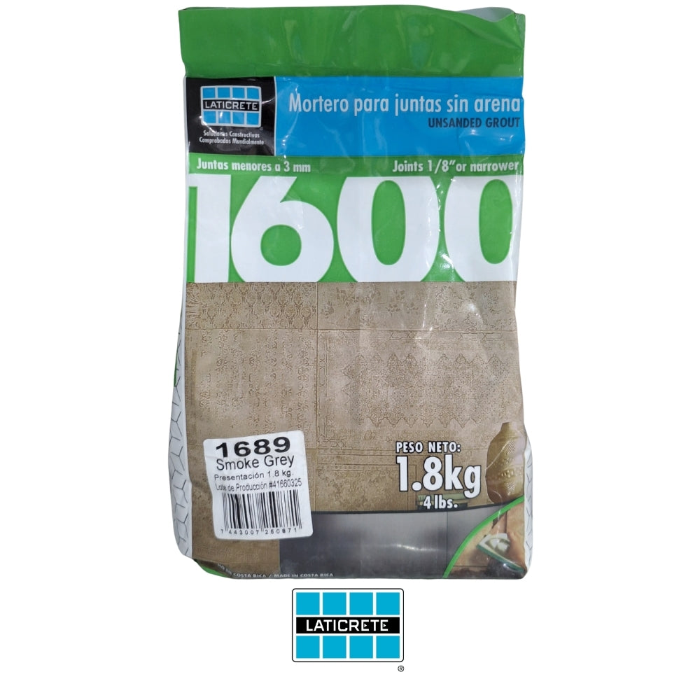 WALL GROUT 1689 SMO. GREY - 1.8 KG