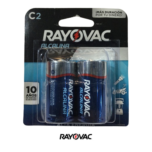 BATERIA ALCALINA C-2 RAYOVAC