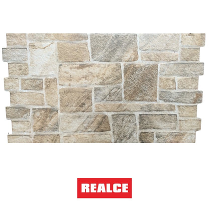 REVESTIMIENTO CERAMICO REALCE 32702 ROCK ALMOND 32x55CM 1.39M2/CAJA