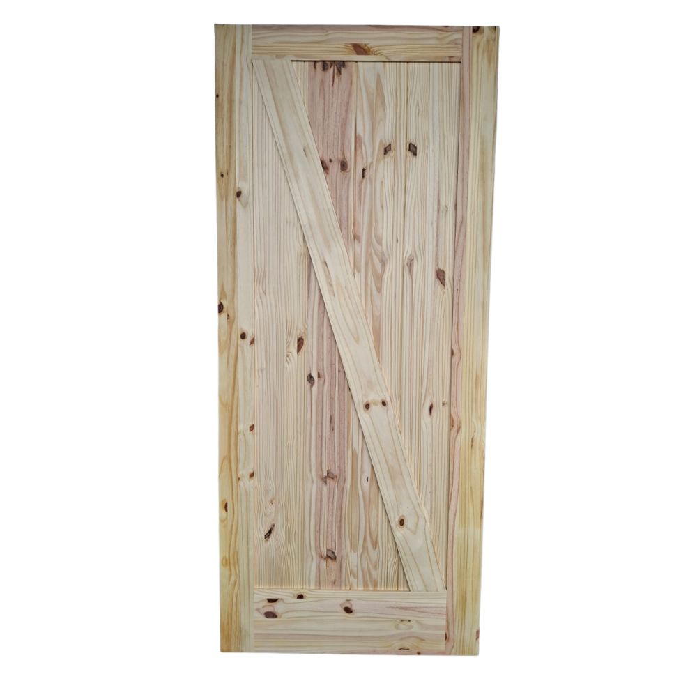 PUERTA PARA INTERIOR DE PINO CON NUDOS TIPO GRANERO (3X7)