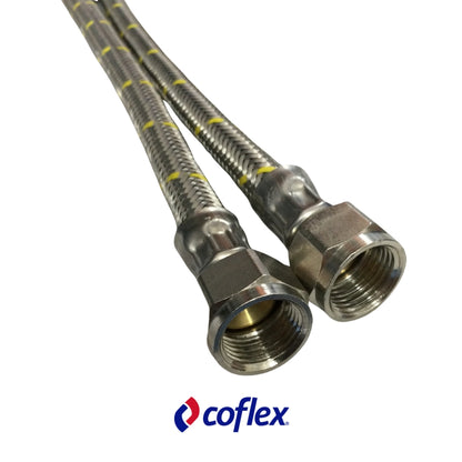 MANGUERA FLEXIBLE PARA GAS 3/8 PULGADAS FLARE X 3/8 PULGADAS FLARE X 150CM AG-B150