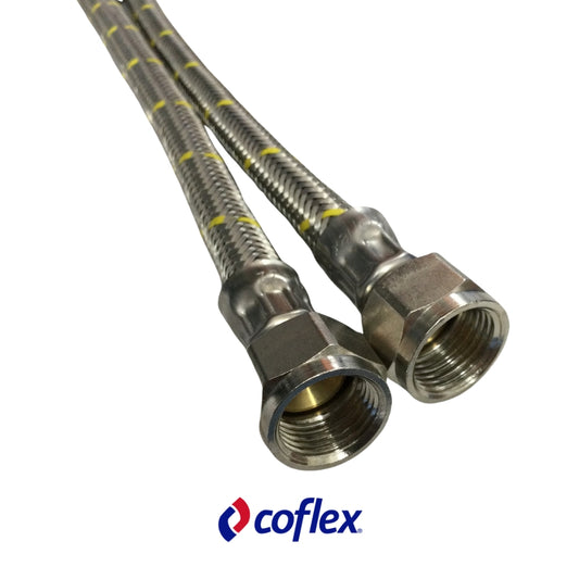 MANGUERA FLEXIBLE PARA GAS 3/8 PULGADAS FLARE X 3/8 PULGADAS FLARE X 150CM AG-B150