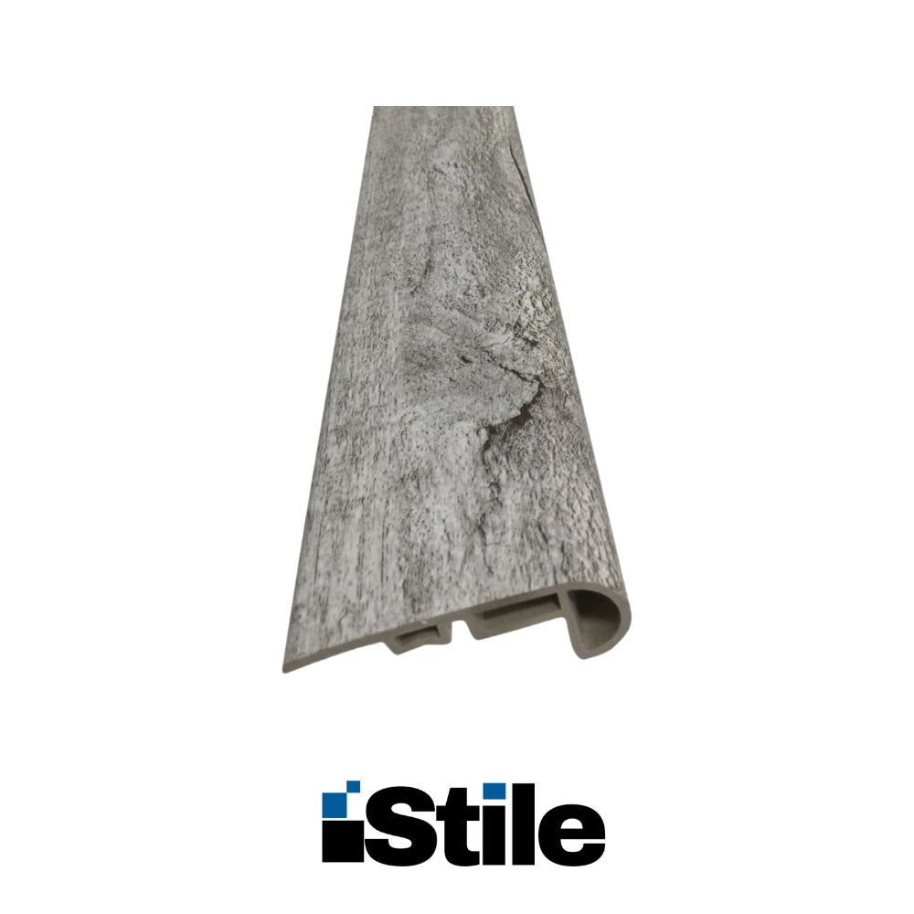 MOLDURA ESCALON PARA PISO SPC GRIS PIEDRA 2400X72X25MM SPC-HYW-73051
