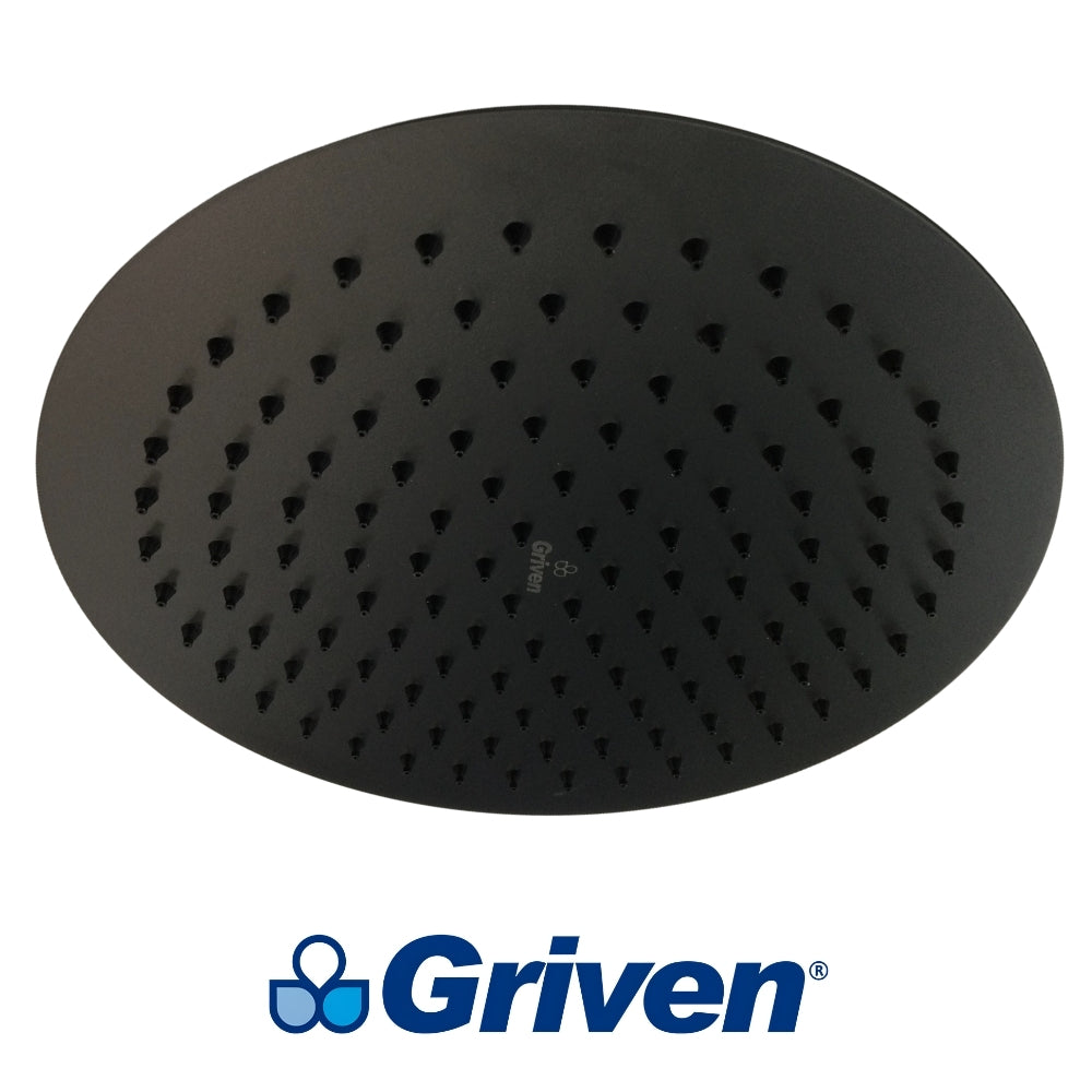 CABEZA DE DUCHA REDONDA 10 PULGADAS NEGRA GRIVEN GV-SHB10-R