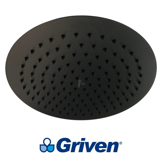 CABEZA DE DUCHA REDONDA 10 PULGADAS NEGRA GRIVEN GV-SHB10-R