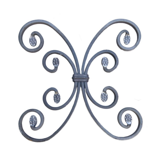 PLACA CIRCULAR DE HIERRO FORJADO 12X6X250mm - 33/2