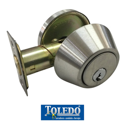 CERRADURA DEADBOLT LLAVE-MARIPOSA ACERO INOXIDABLE TOLEDO
