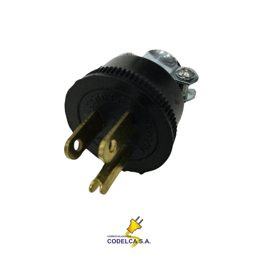 CONECTOR MACHO POLARIZADO 15A/125V NEMA 5-15P