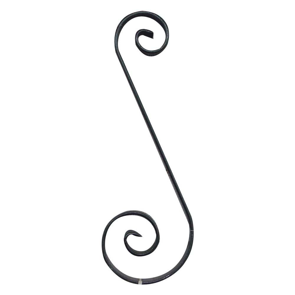 ESPIRAL DE HIERRO FORJADO  20X4X120X360mm - 74/10