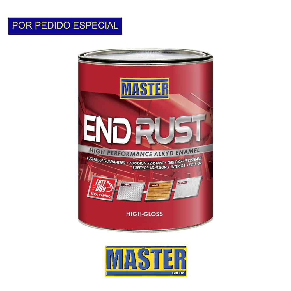 ESMALTE DE ACEITE ANTICORROSIVO BASE SECADO RAPIDO END RUST FAST DRY MTB  CUARTO VV2773P MASTER