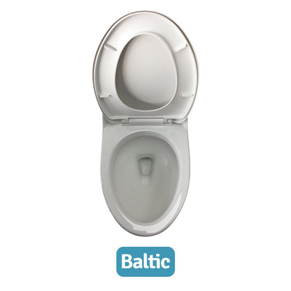 INODORO UNA PIEZA ELONGADO COLOR BLANCO BALTIC OCEANUS SR-1001