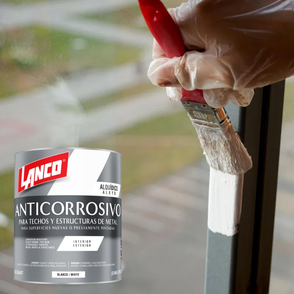 PINTURA ANTICORROSIVO BLANCO 1/4 VA1452-5 LANCO
