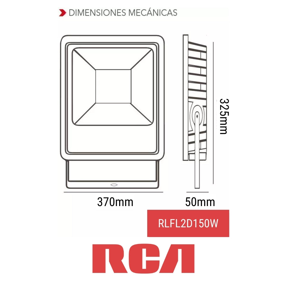 REFLECTOR LED SMD 150W 85-277V 15000LM RCA (RLFL2D150W)