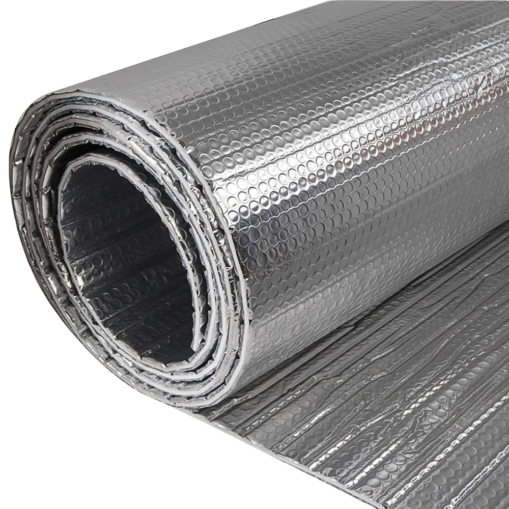 AISLANTE DOBLE BURBUJA (3/16) SUPERIOR ALUMINIO INFERIOR ALUMINIO 4 PIES X 125 PIES X 7MM ESPESOR R-SHIELD