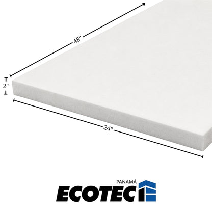 LAMINA DE FOAM TIPO F D15 EIFS 2X24X48 (50MM X 0.60M X 1.20M)