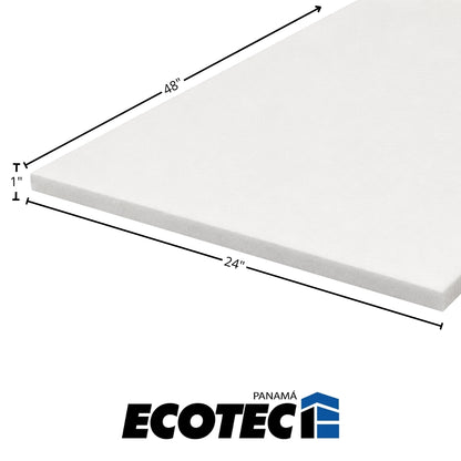 LAMINA DE FOAM TIPO F D15 1 PULGADA X 24 PULGADAS X 48 PULGADAS
